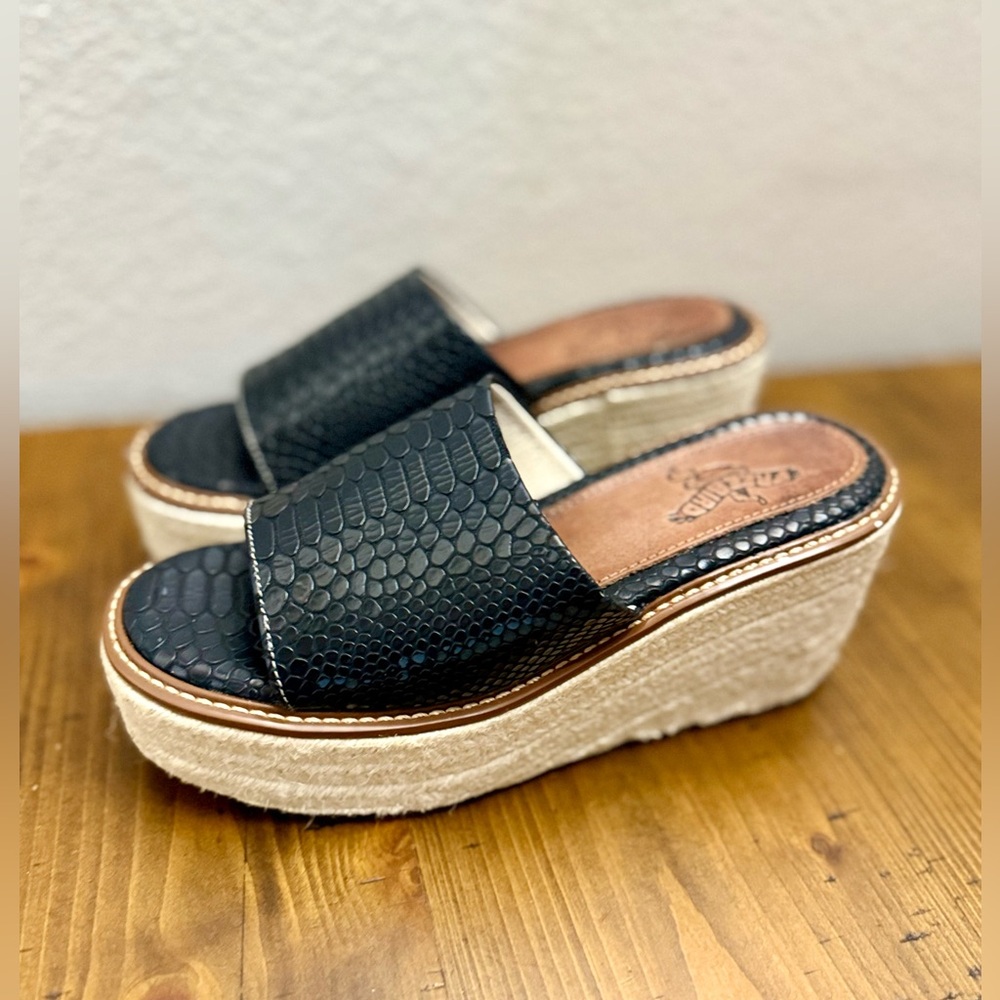 Freebird Black Platform Sandals - image 2